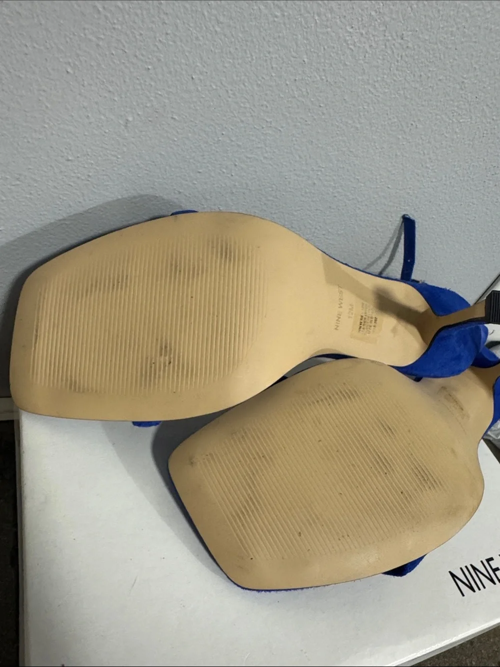 Nine West Yess Heels electric blue size 12 - Picture 4 of 12